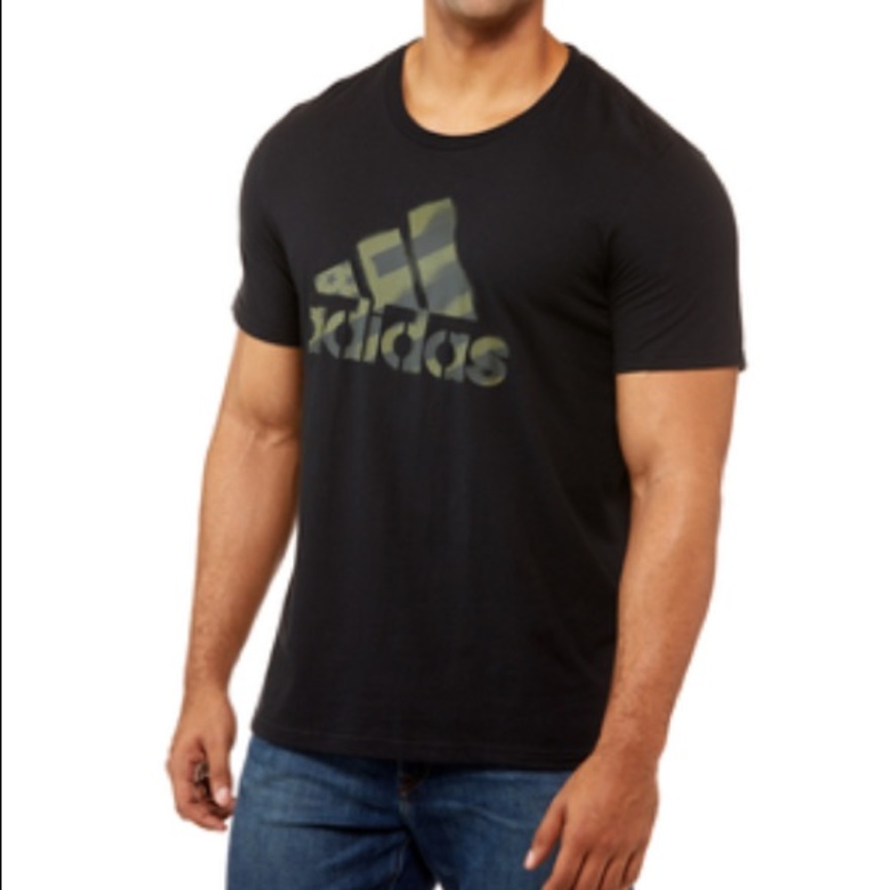 NWT Adidas Men’s Badge Of Sport Americana Black Tee